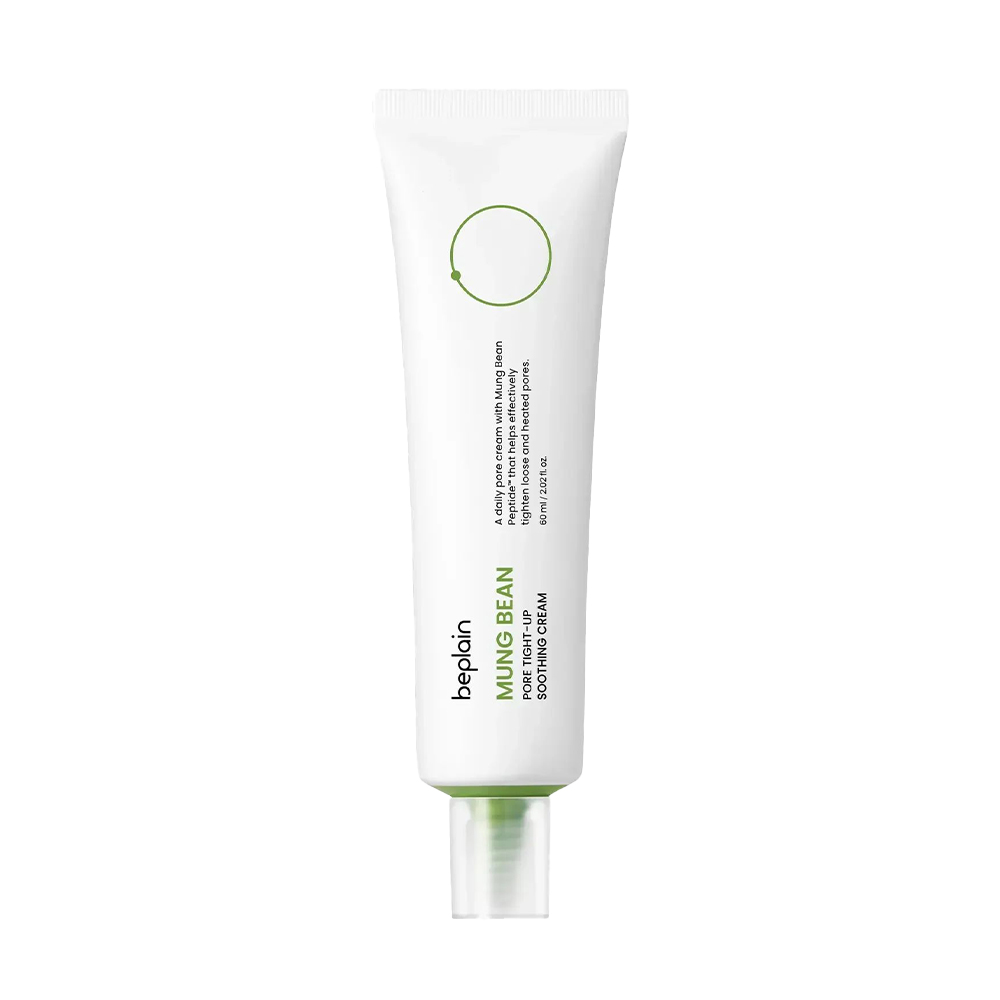 Заспокійливий крем для звуження пор обличчя beplain Mung Bean Pore Tight-Up Soothing Cream, 60 мл